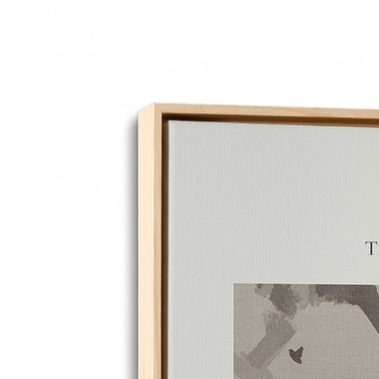 [Color:American Maple], Picture of art in a American Maple frame at an angle
