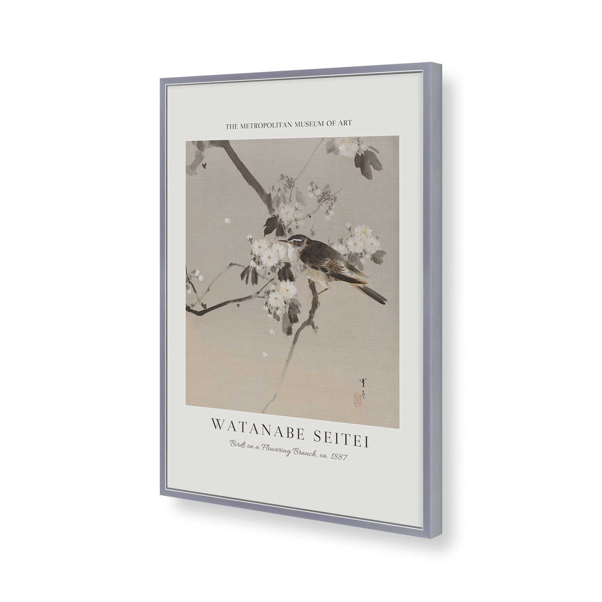 [Color:Polished Chrome], Picture of art in a Polished Chrome frame of the corner