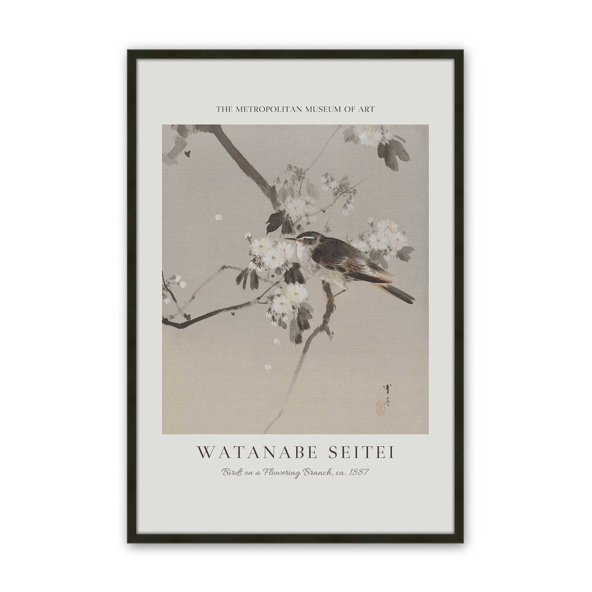 [Color:Satin Black], Picture of art in a Satin Black frame