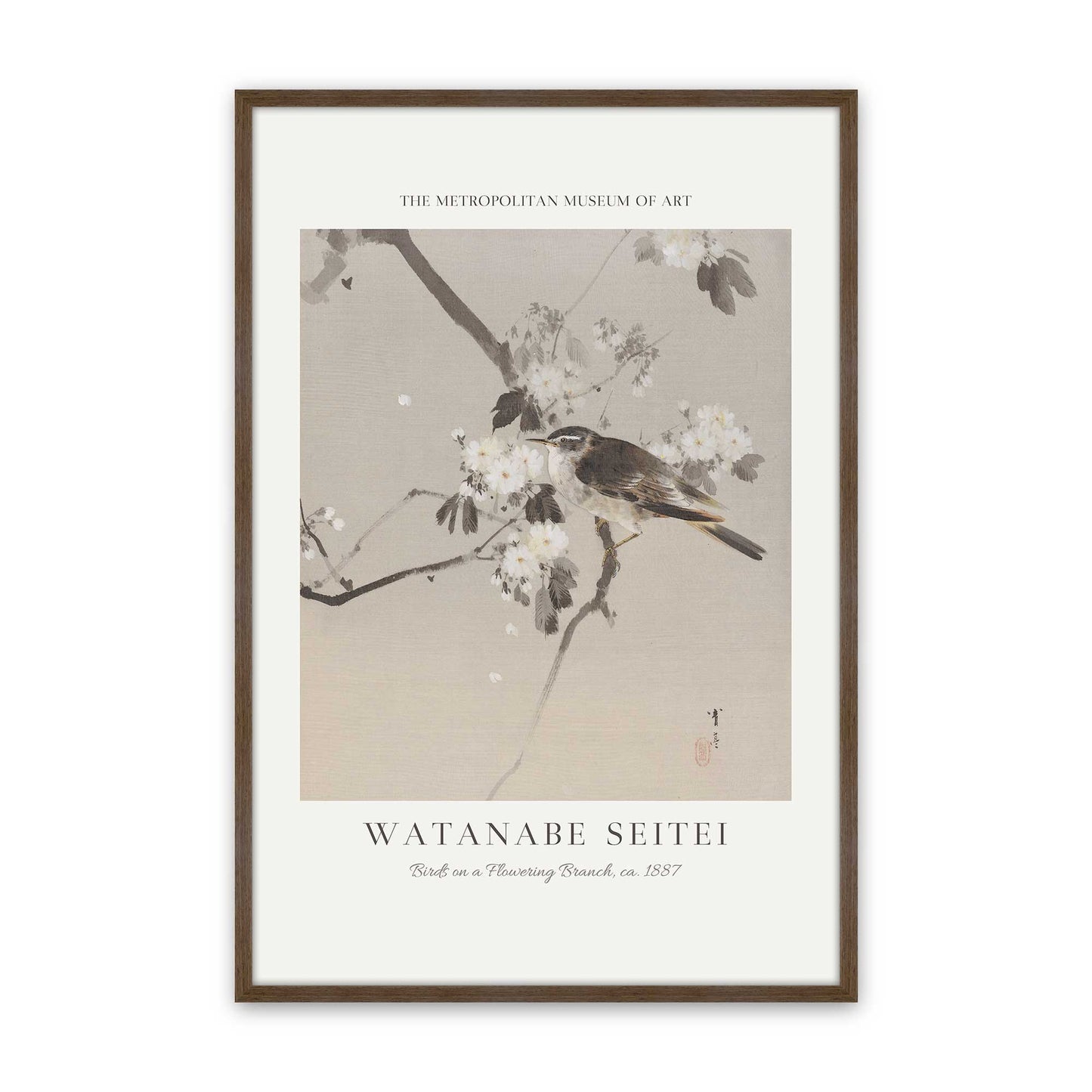 [Color:Walnut], Picture of art in a Walnut frame
