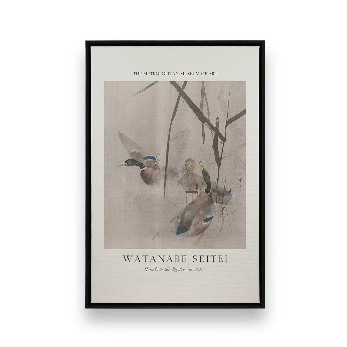 [Color:Satin Black], Picture of art in a Satin Black frame