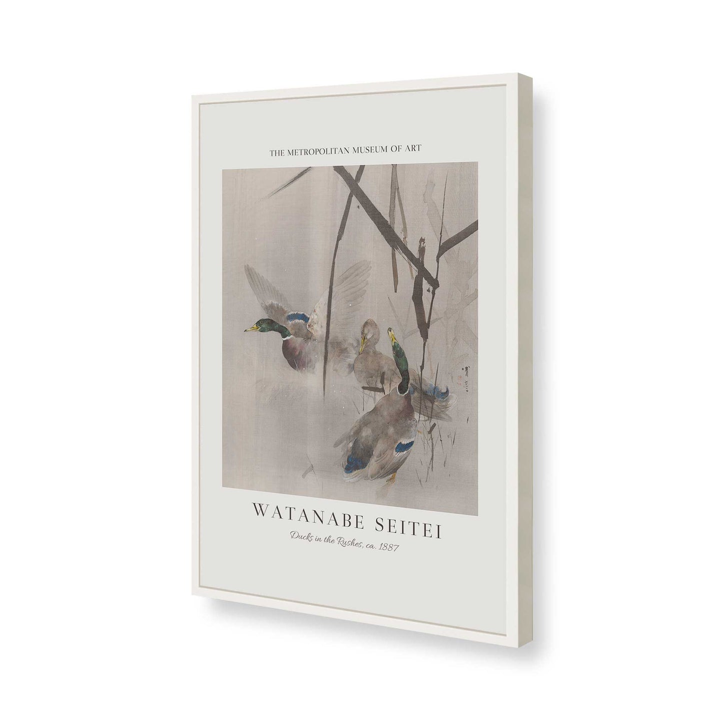 [Color:Opaque White], Picture of art in a Opaque White frame of the corner