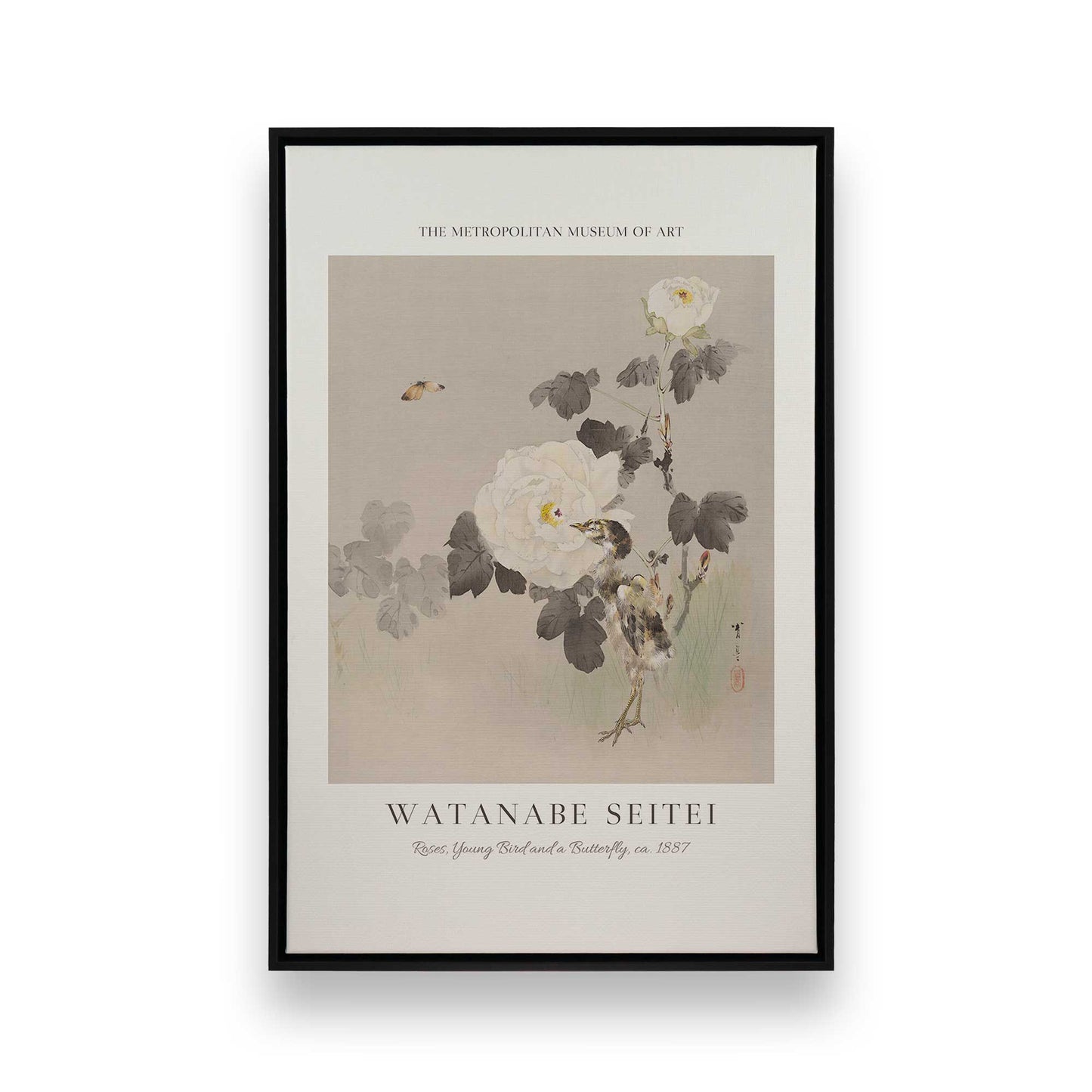 [Color:Satin Black], Picture of art in a Satin Black frame
