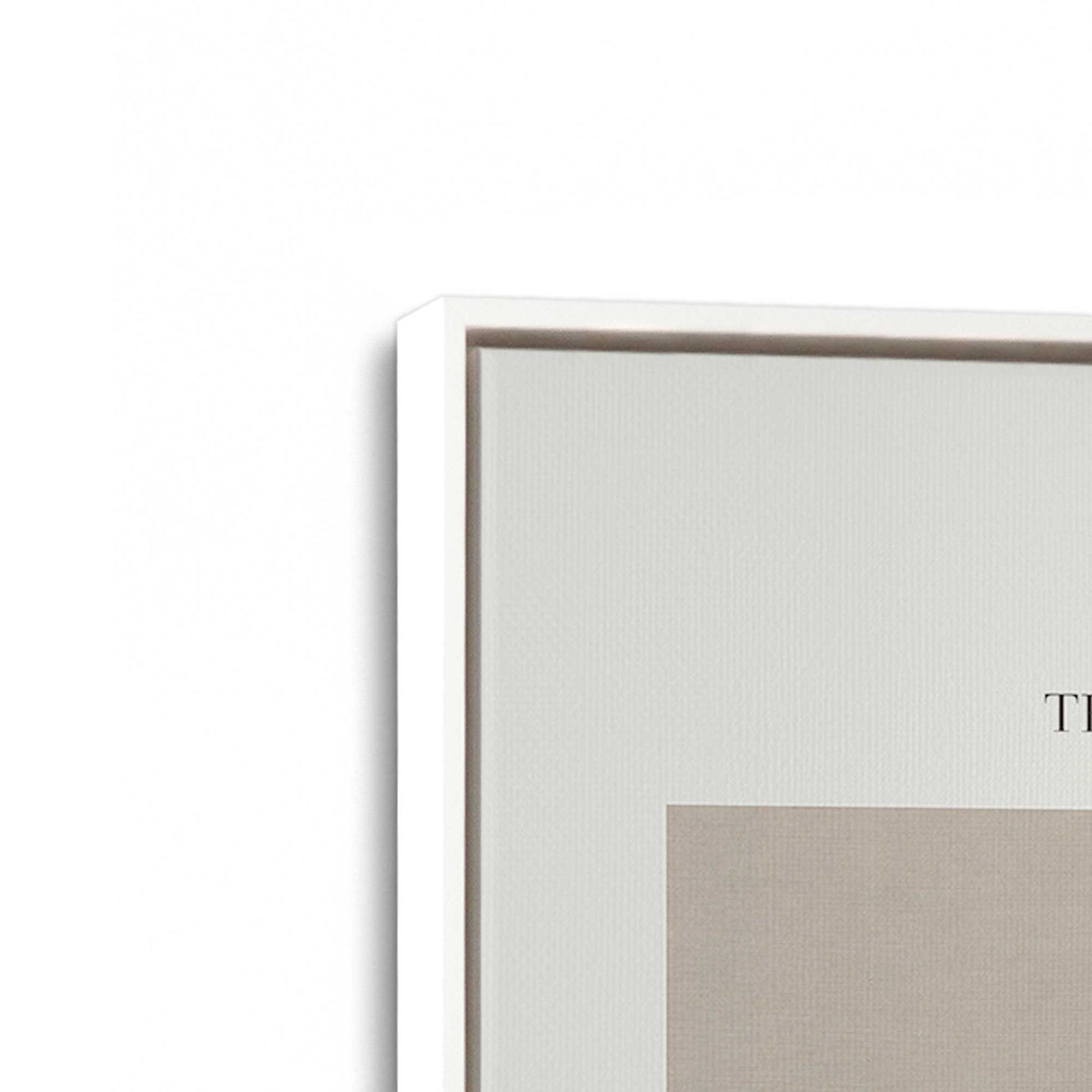 [Color:Opaque White], Picture of art in a White frame at an angle