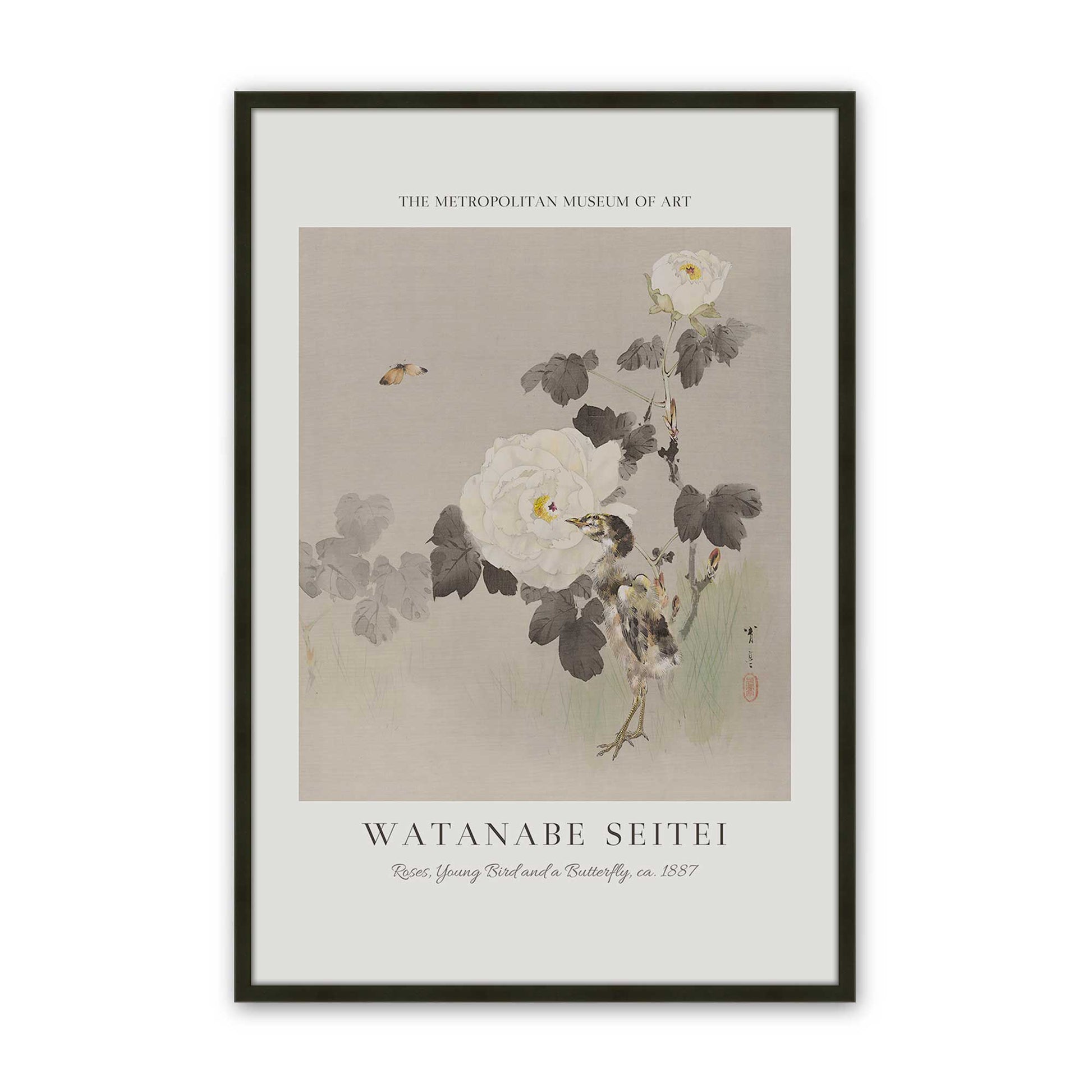 [Color:Satin Black], Picture of art in a Satin Black frame