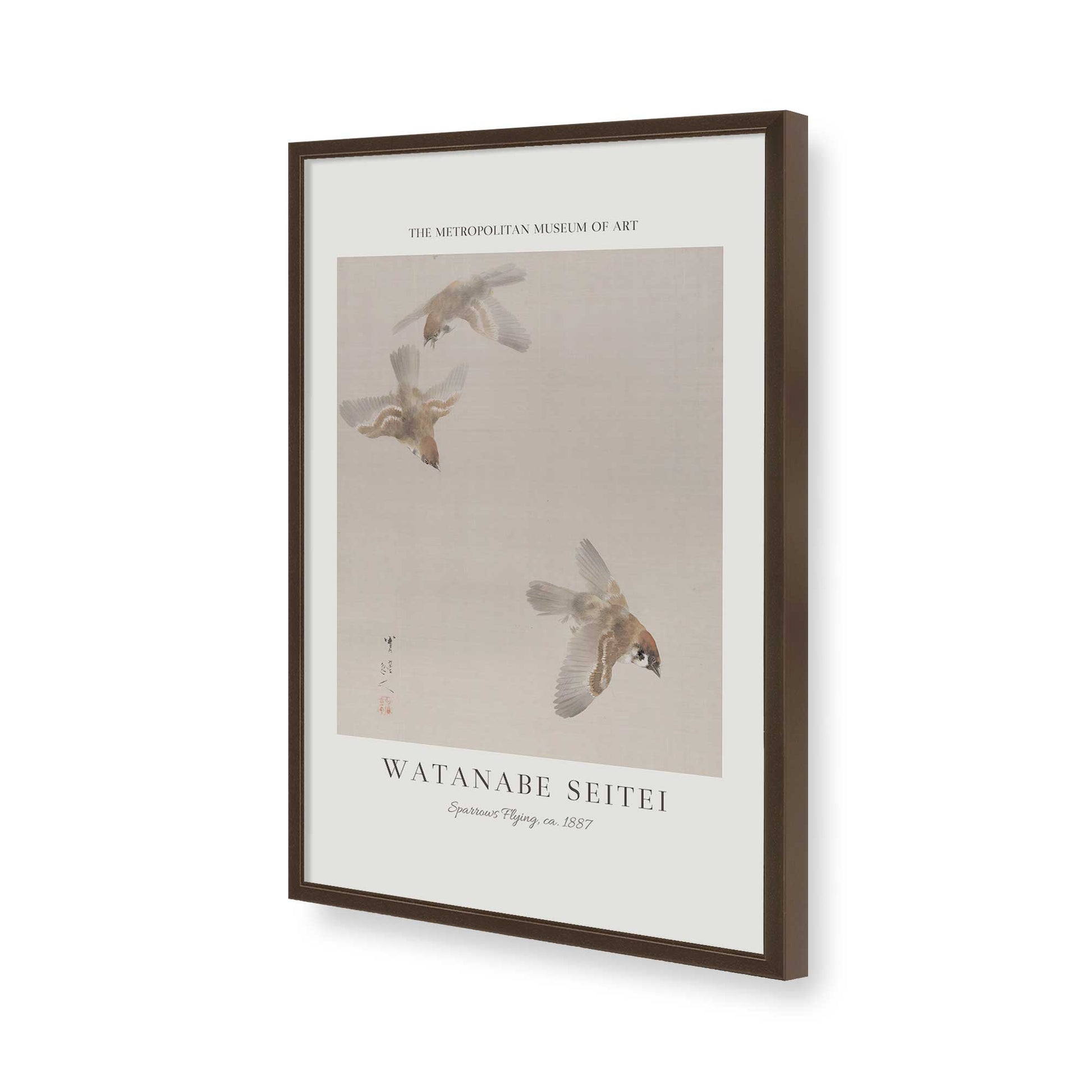 [Color:Belvinder Brown], Picture of art in a Belvinder Brown frame of the corner