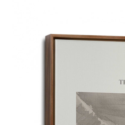 [Color:Walnut], Picture of art in a Walnut frame at an angle