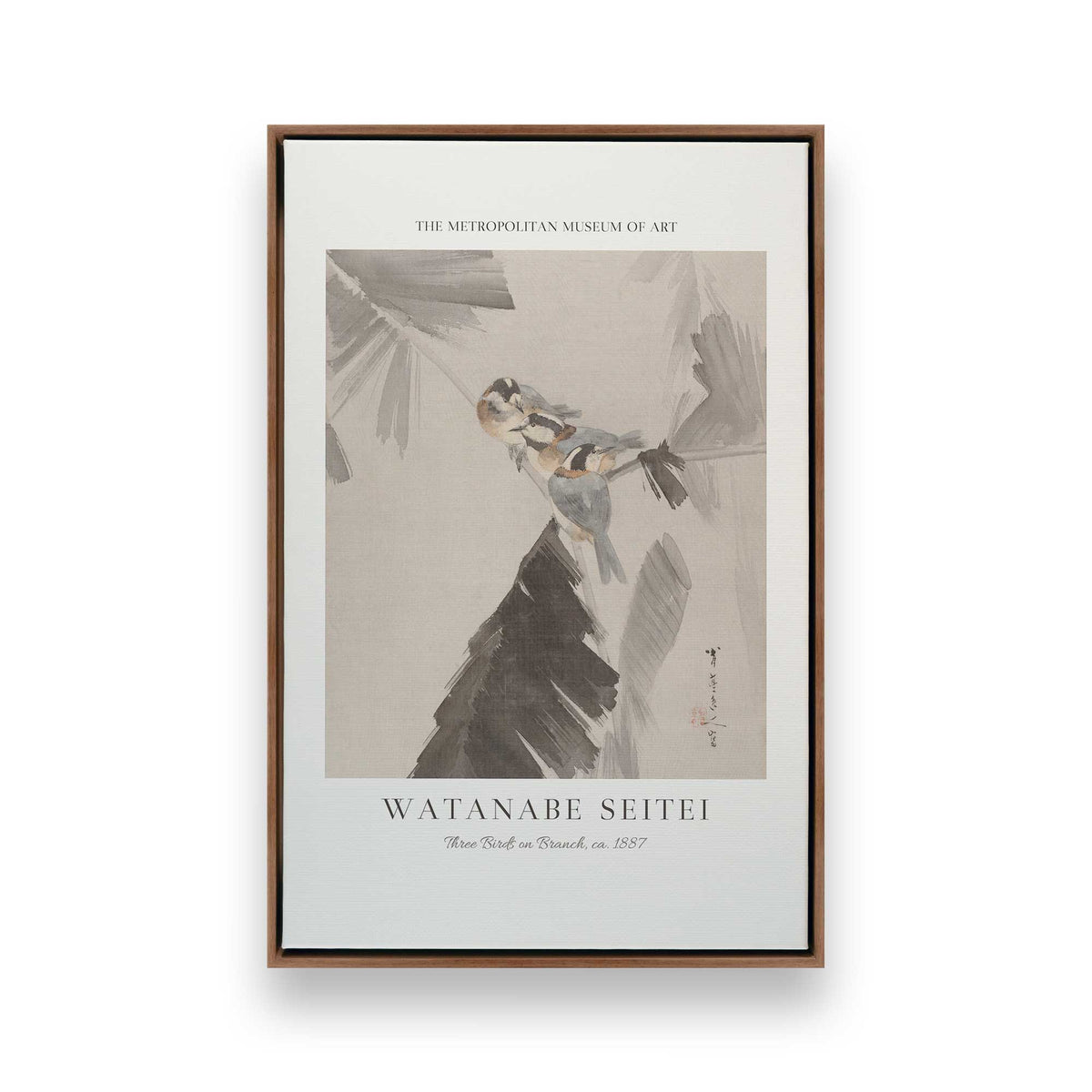 [Color:Walnut], Picture of art in a Walnut frame