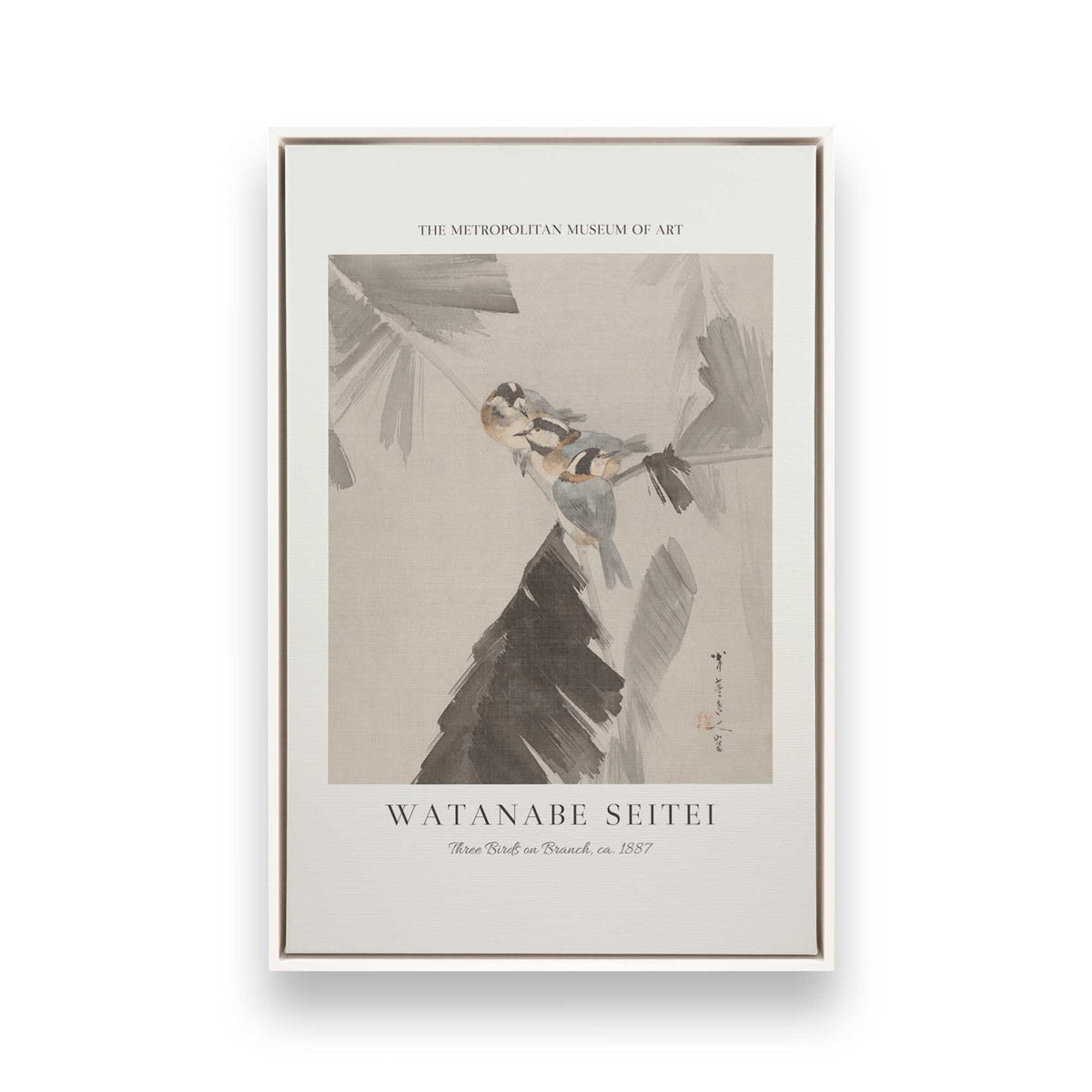 [Color:Opaque White], Picture of art in a White frame