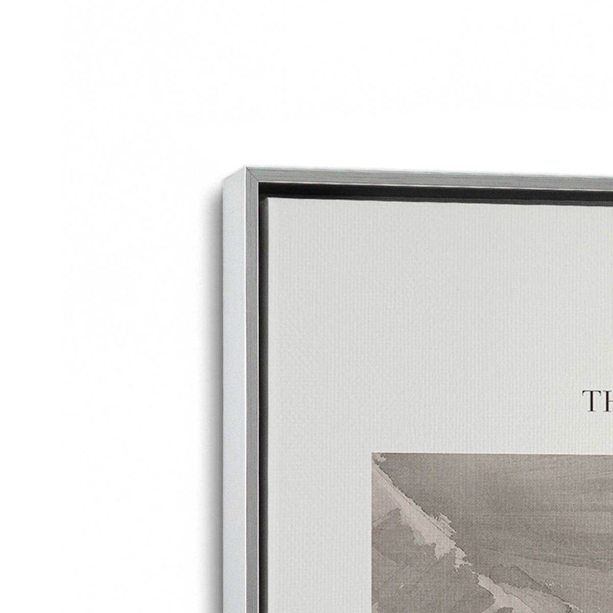 [Color:Polished Chrome], Picture of art in a Polished Chrome frame at an angle