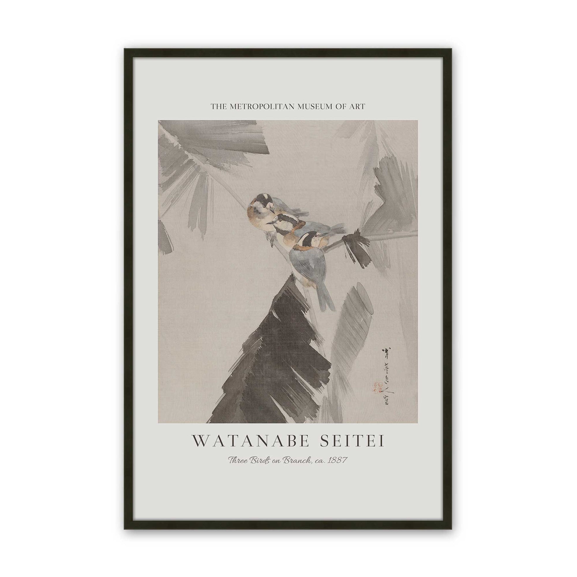 [Color:Satin Black], Picture of art in a Satin Black frame