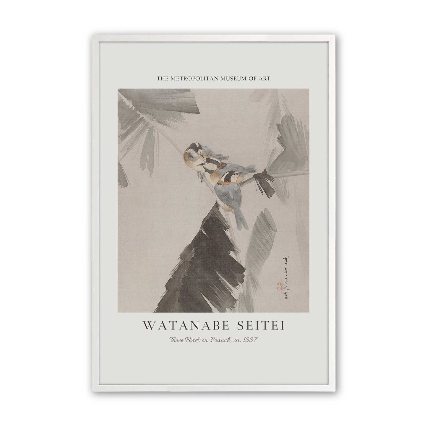 [Color:Opaque White], Picture of art in a Opaque White frame