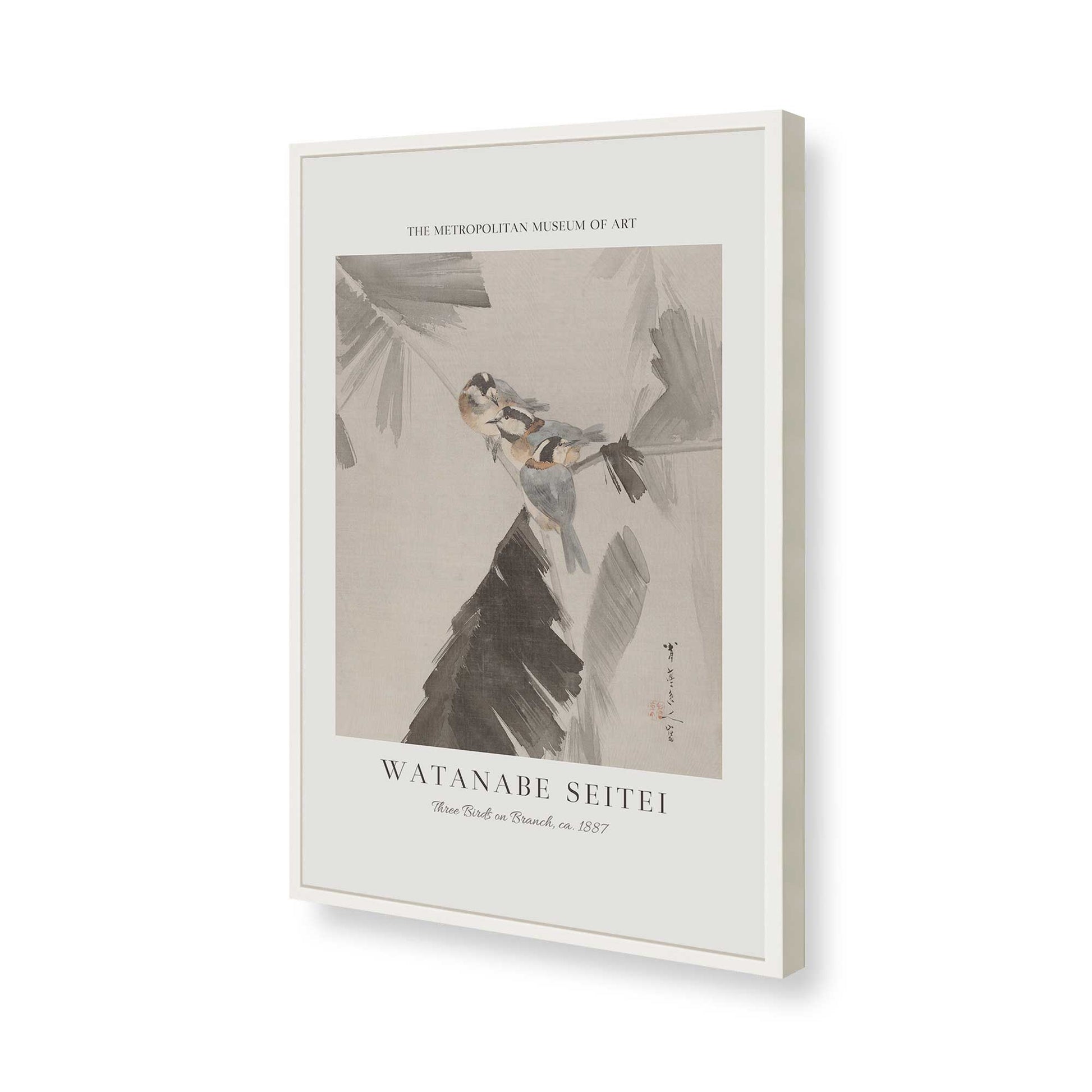 [Color:Opaque White], Picture of art in a Opaque White frame of the corner