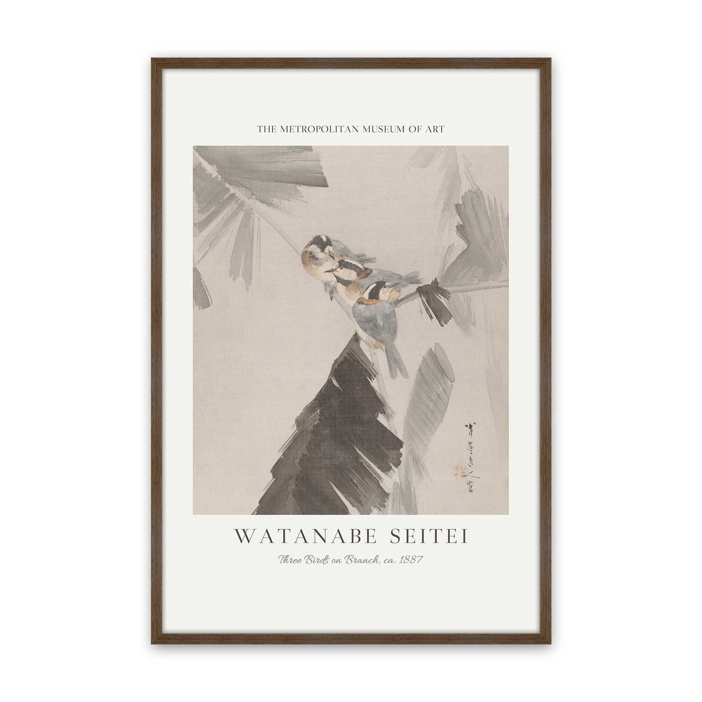 [Color:Walnut], Picture of art in a Walnut frame