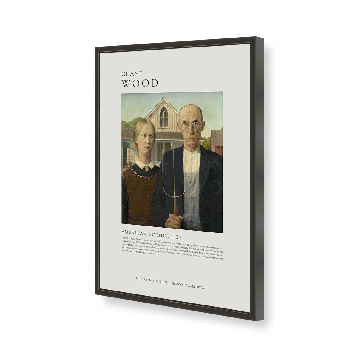 [Color:Satin Black], Picture of art in a Satin Black frame of the corner