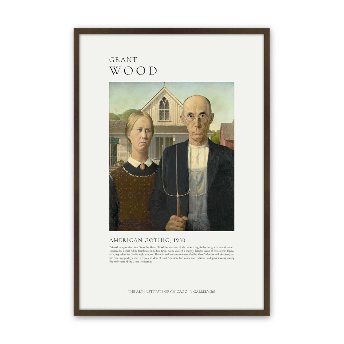 [Color:Belvinder Brown], Picture of art in a Belvinder Brown frame