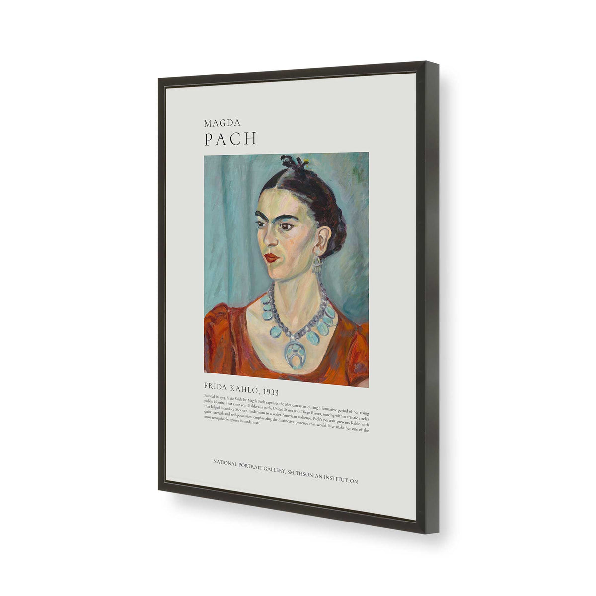 [Color:Satin Black], Picture of art in a Satin Black frame of the corner