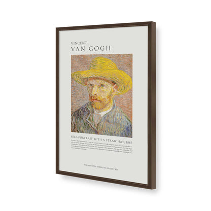 [Color:Brown], Picture of art in a Brown frame of the corner