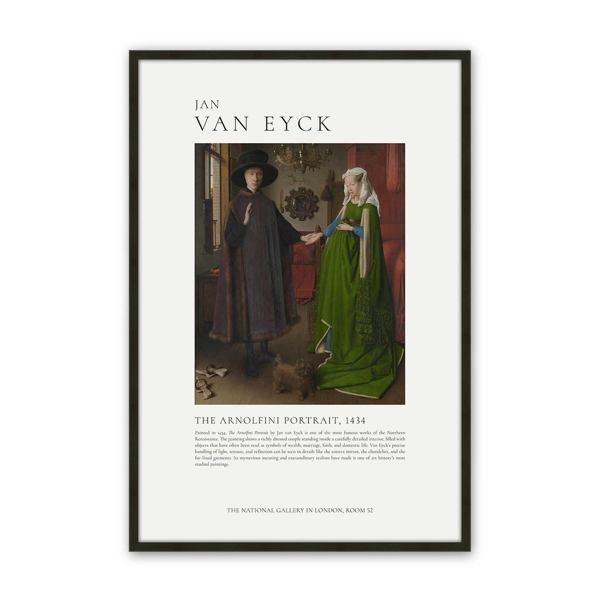 [Color:Satin Black], Picture of art in a Satin Black frame