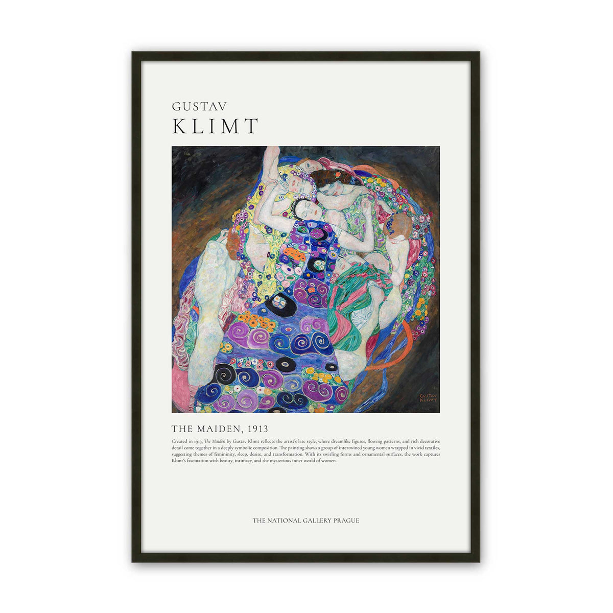 [Color:Satin Black], Picture of art in a Satin Black frame
