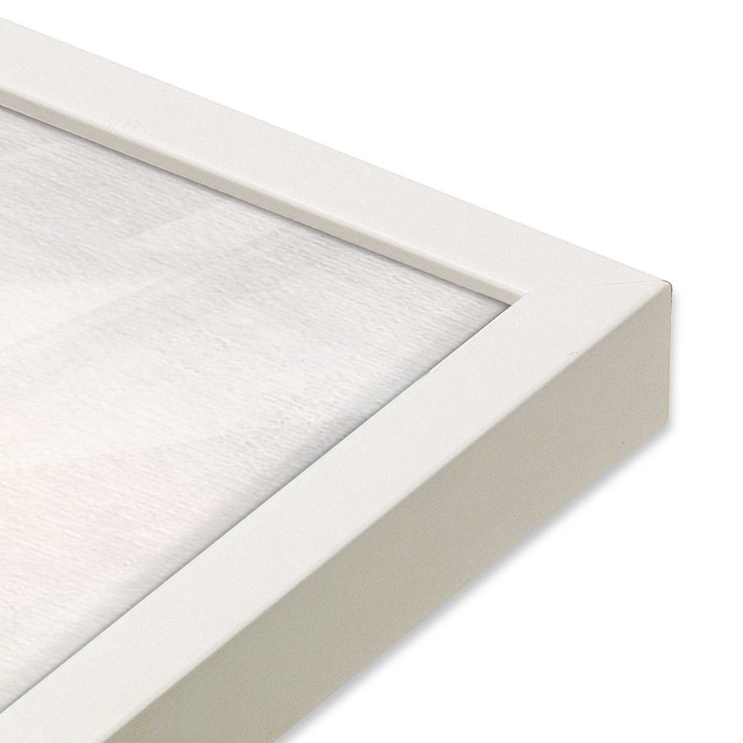 [Color:Opaque White], Picture of art in a Opaque White frame of the corner #2