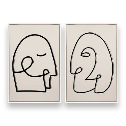 [Color:Opaque White], Picture of art in a White frame