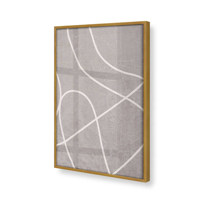 [Color:Polished Gold], Picture of art in a Polished Gold frame at an angle