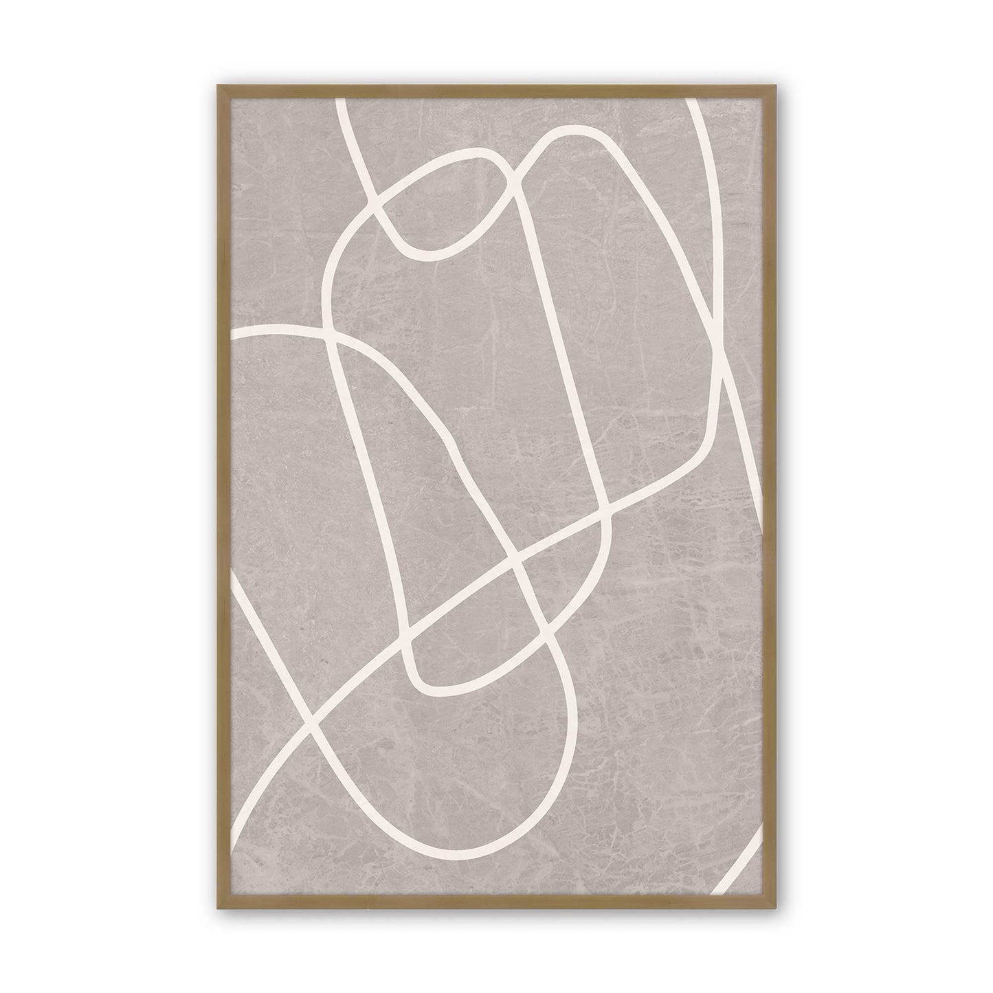 [Color:Brushed Gold], Picture of art in a Brushed Gold frame