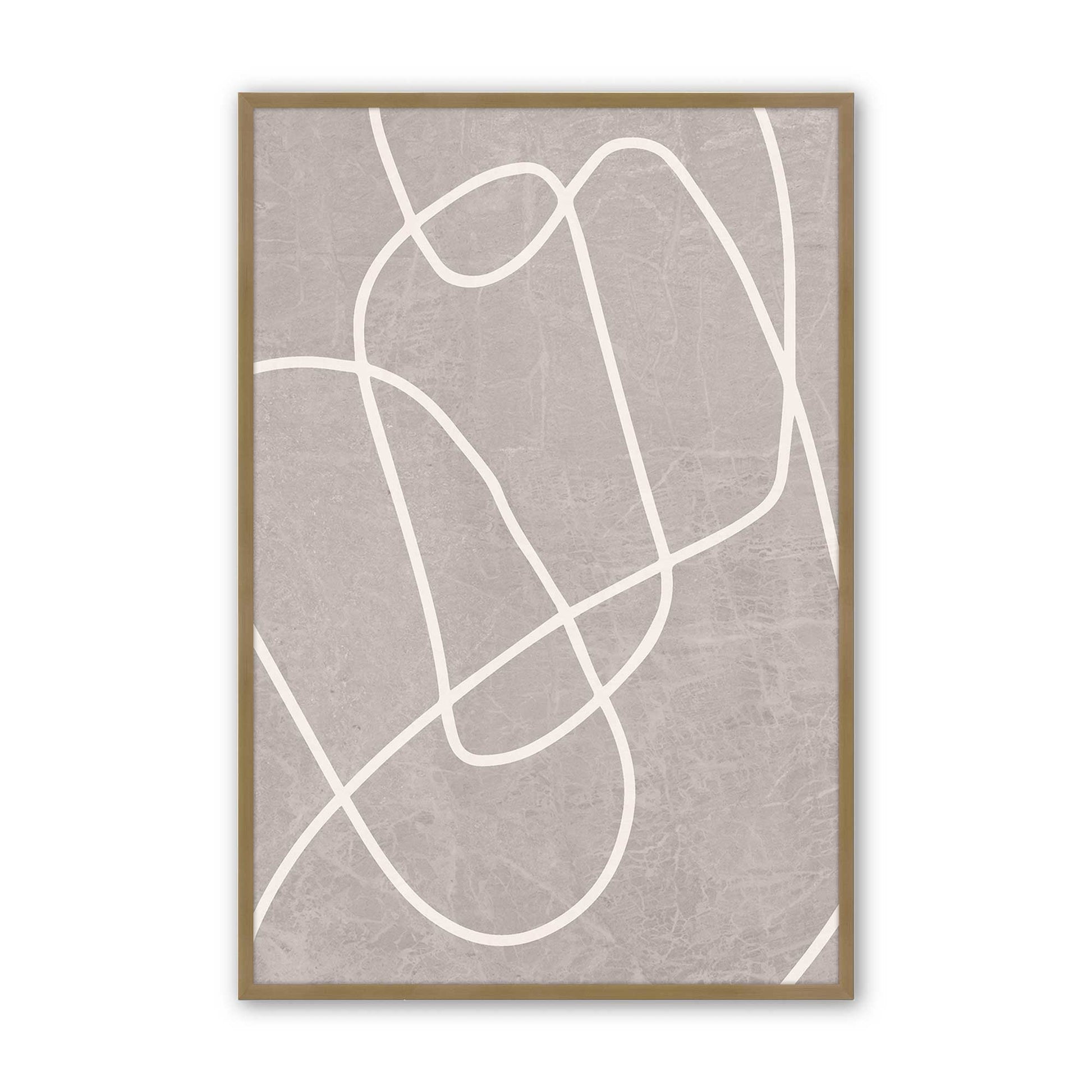 [Color:Brushed Gold], Picture of art in a Brushed Gold frame