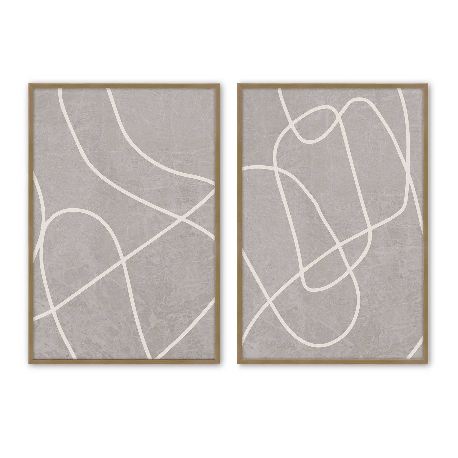 [Color:Brushed Gold], Picture of art in a Brushed Gold frame