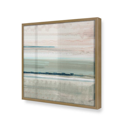 [Color:Brushed Gold], Picture of art in a Brushed Gold frame at an angle