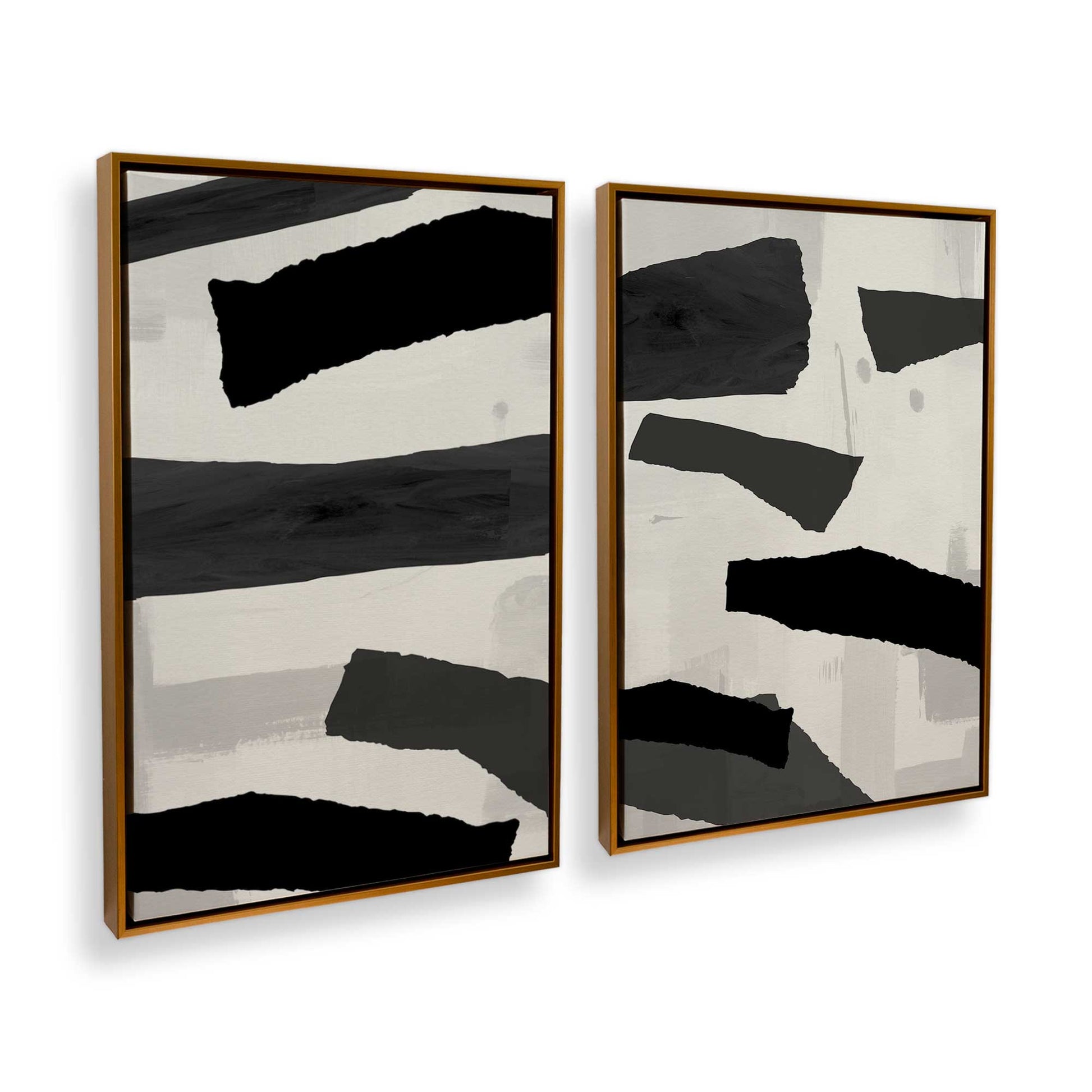 [Color:Polished Gold], Picture of art in a Polished Gold frame at an angle