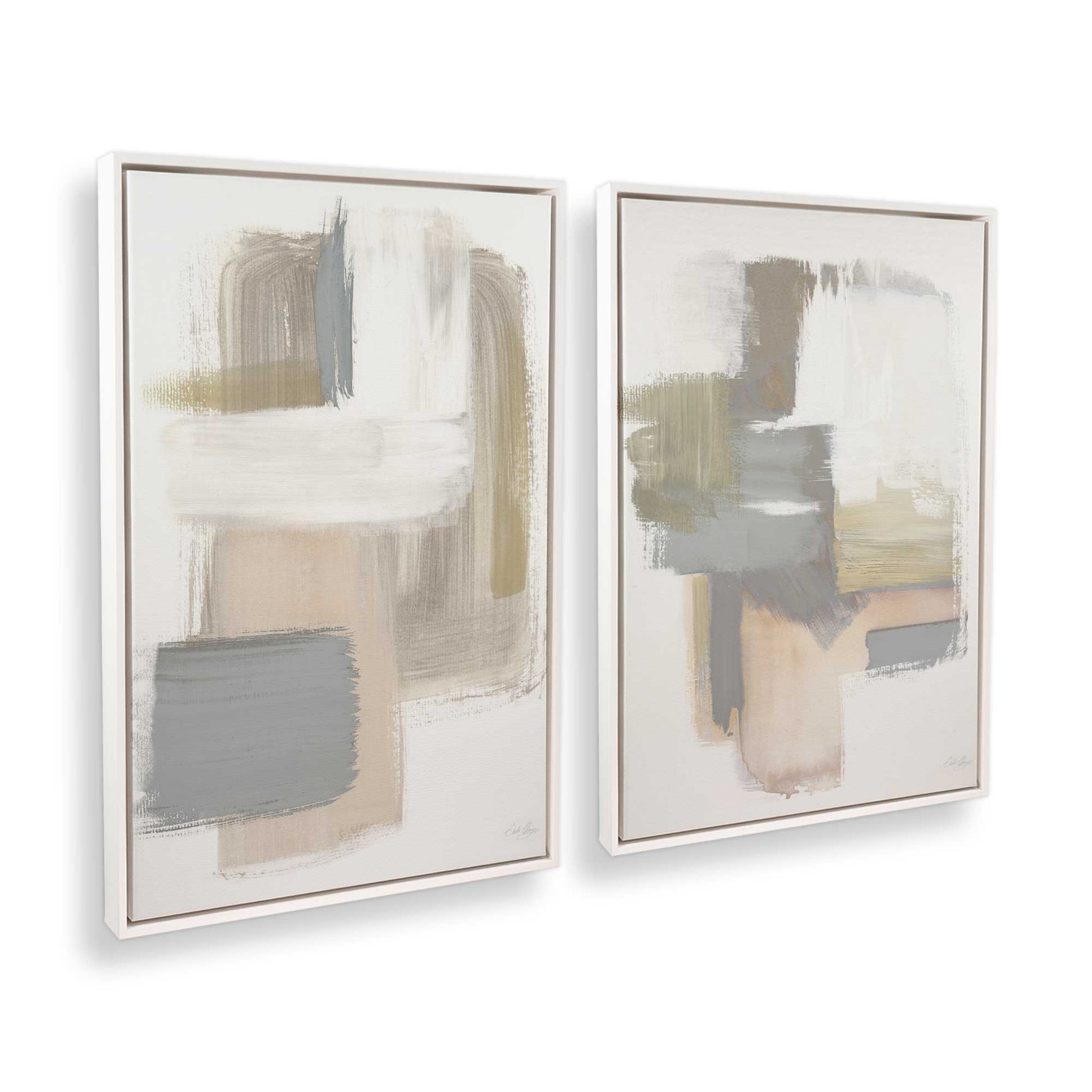 [Color:Opaque White], Picture of art in a White frame at an angle