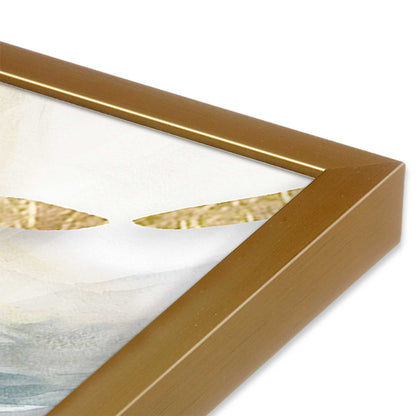 Golden Swirls Art Print, Set of 2