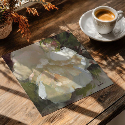 Elegant White Peony II Art Poster
