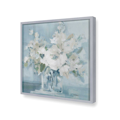 [Color:Polished Chrome], Picture of art in a Polished Chrome frame at an angle