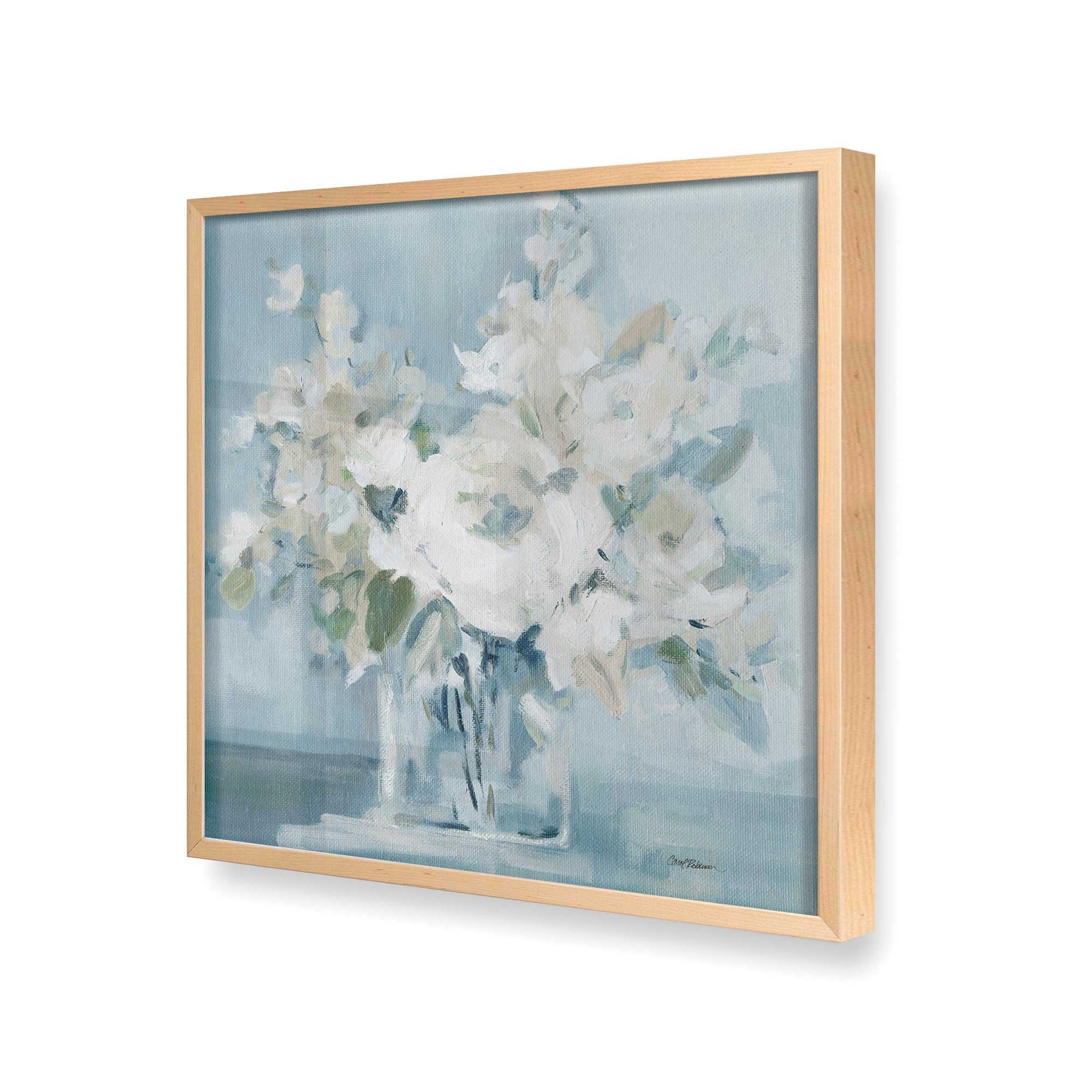 [Color:Raw Maple], Picture of art in a Raw Maple frame at an angle