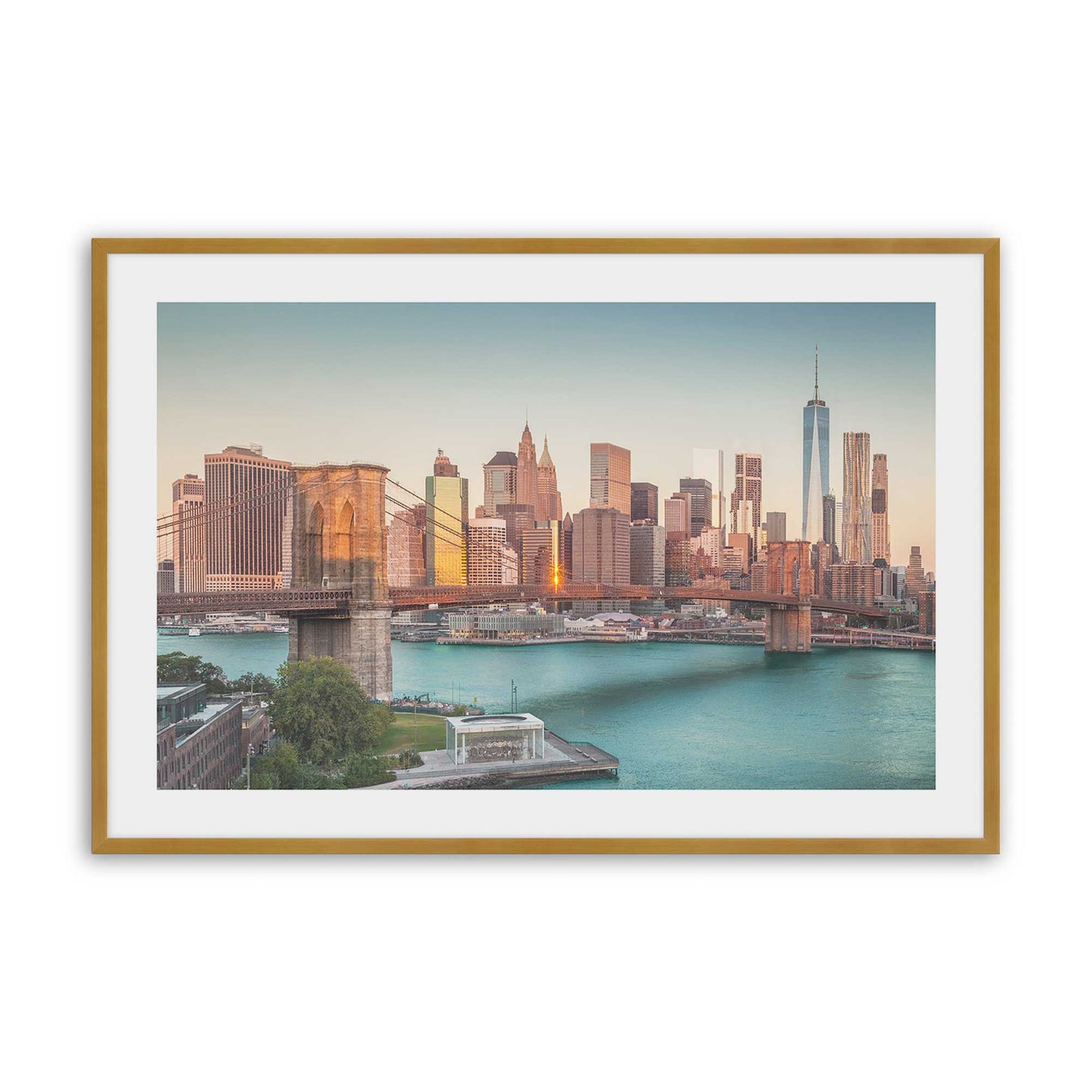 [Color:Polished Gold], Picture of art in a Polished Gold frame