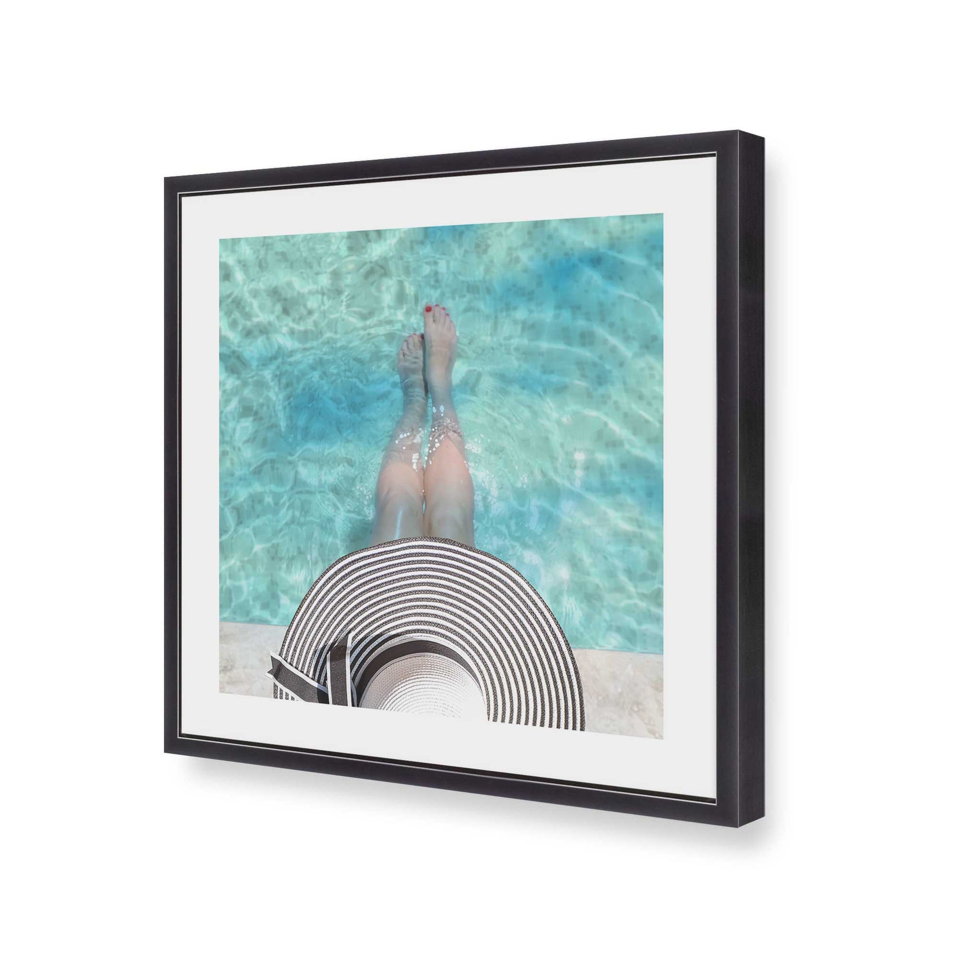 [Color:Weathered Zinc], Picture of art in a Weathered Zinc frame at an angle