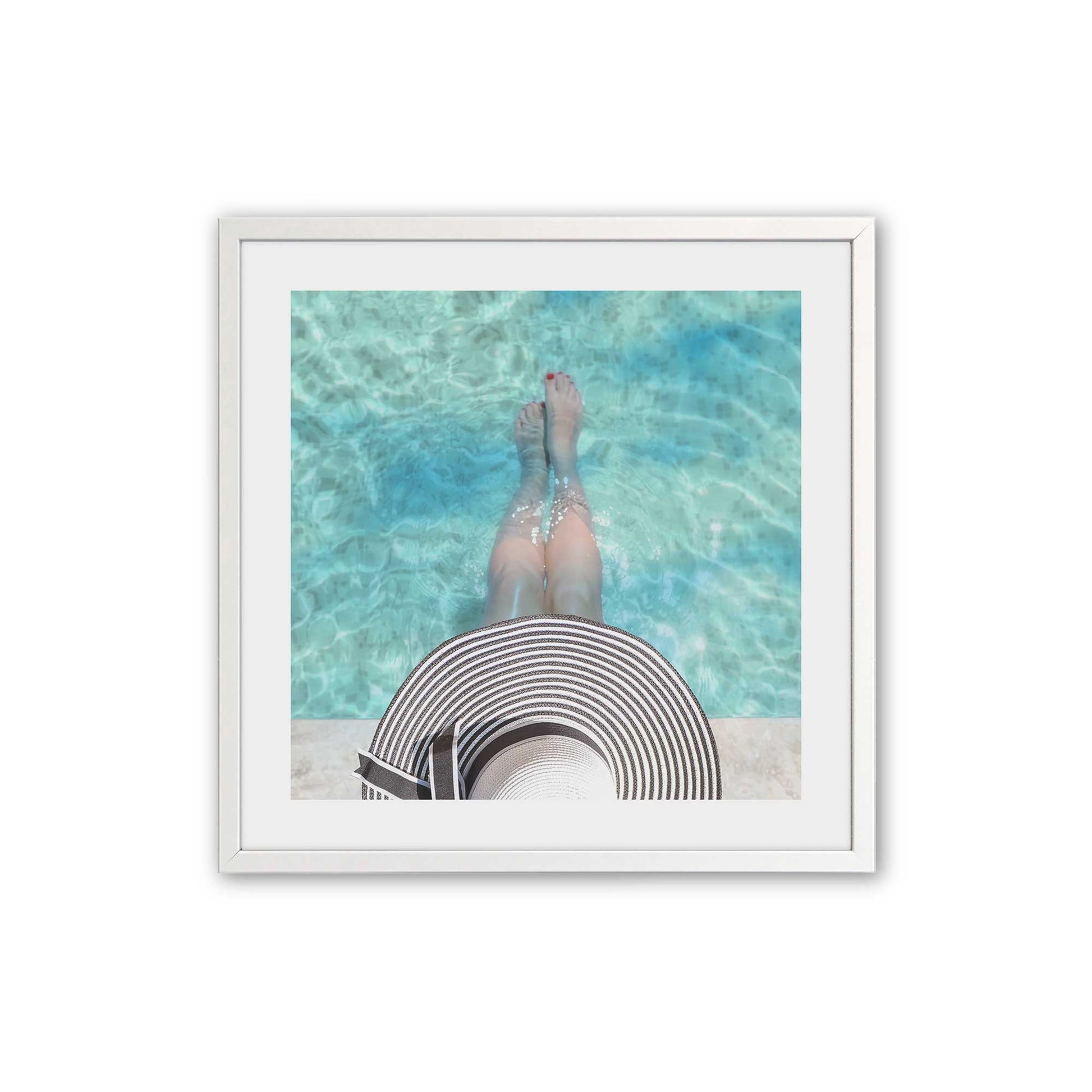 [Color:Opaque White], Picture of art in a Opaque White frame