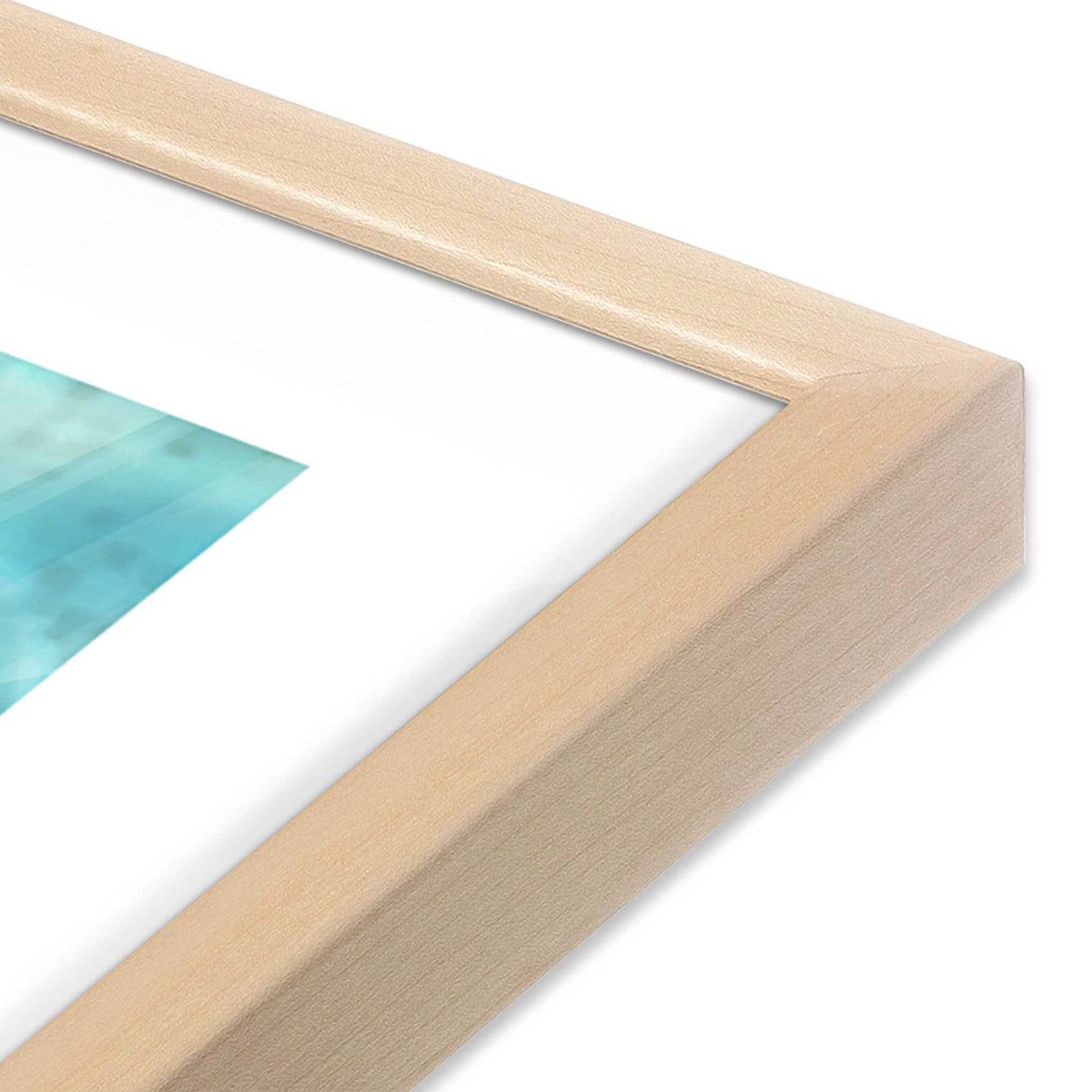 [Color:Raw Maple], Picture of art in a Raw Maple frame of the corner