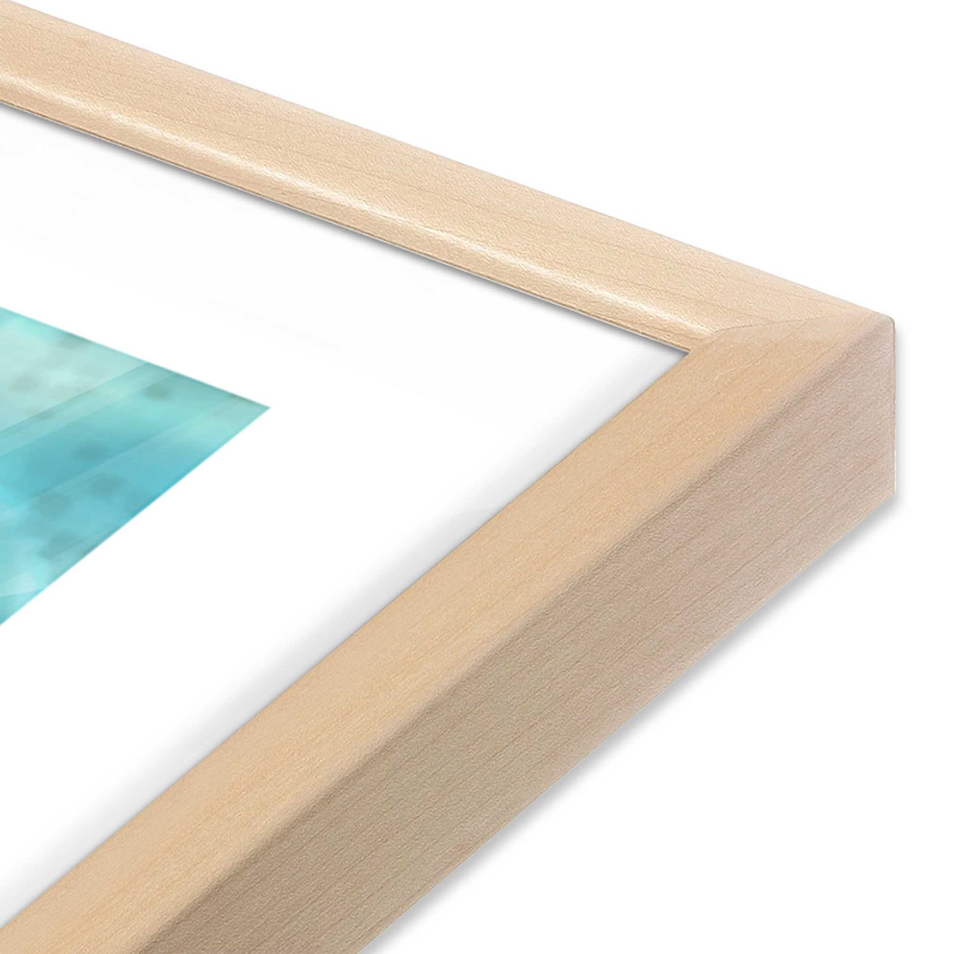 [Color:Raw Maple], Picture of art in a Raw Maple frame of the corner