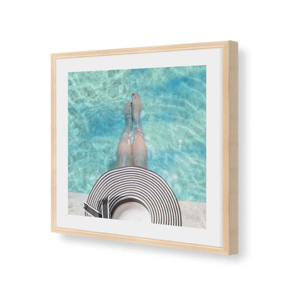 [Color:Raw Maple], Picture of art in a Raw Maple frame at an angle