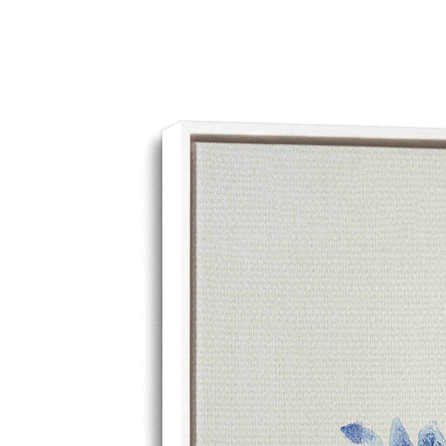 [Color:Opaque White], Picture of art in a White frame at an angle