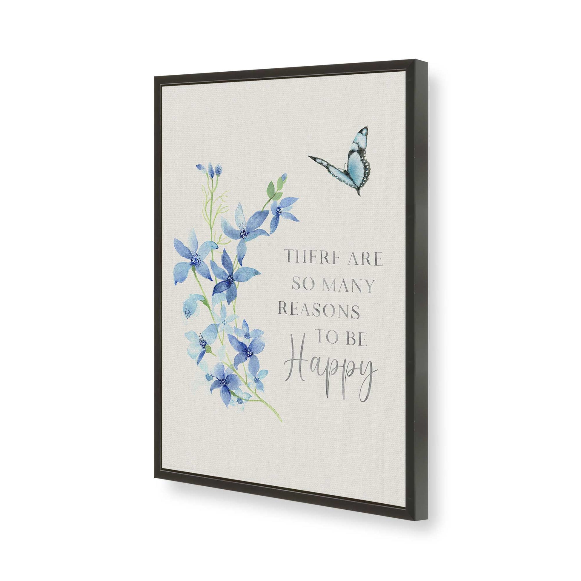 [Color:Satin Black], Picture of art in a Satin Black frame of the corner