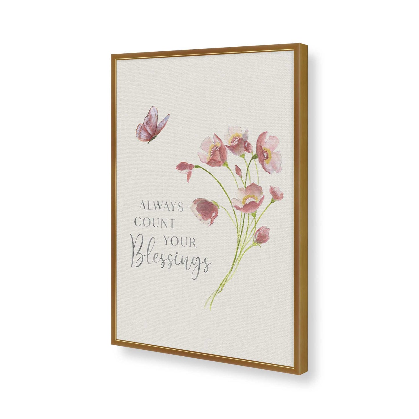 [Color:Polished Gold], Picture of art in a Polished Gold frame of the corner