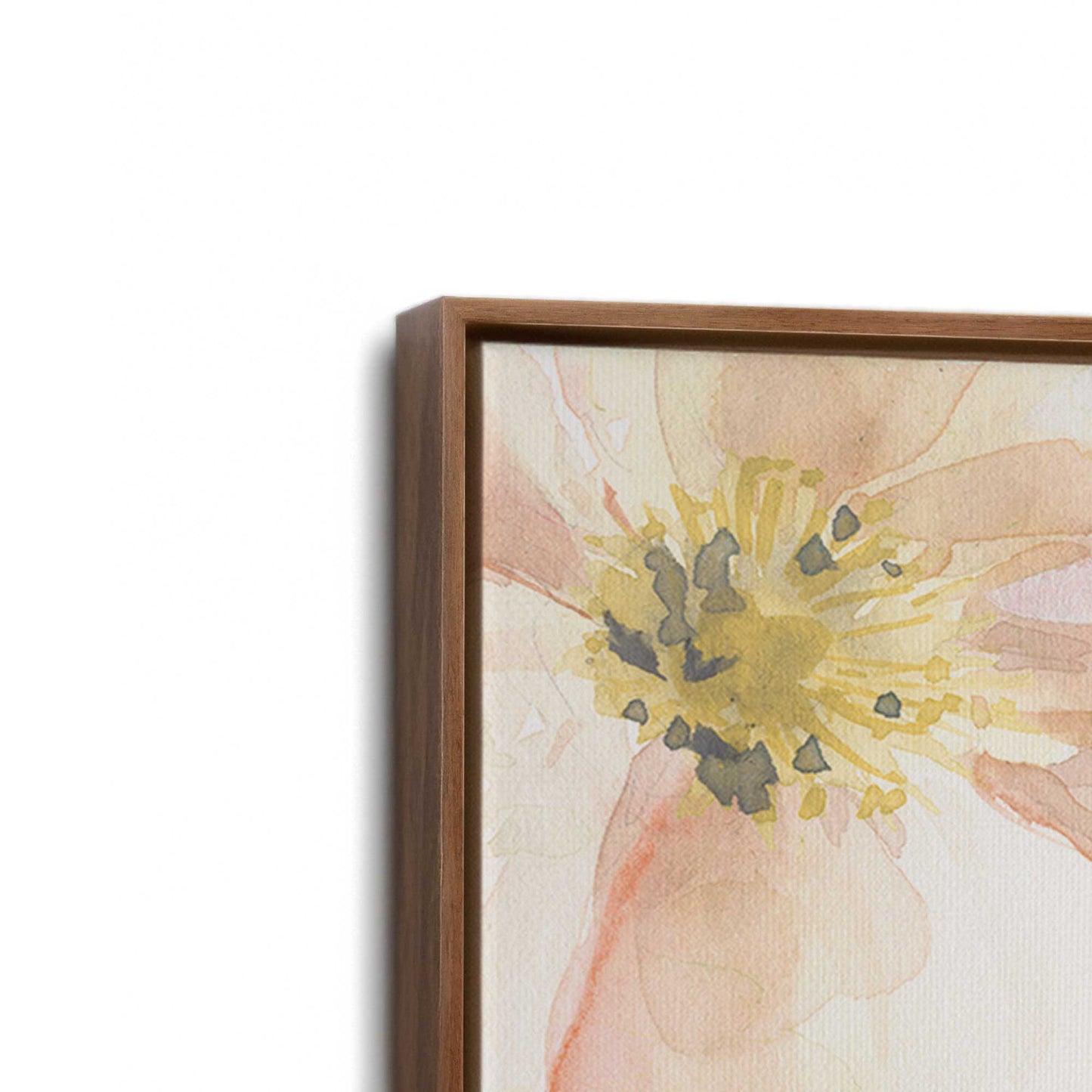 [Color:Walnut], Picture of art in a Walnut frame at an angle
