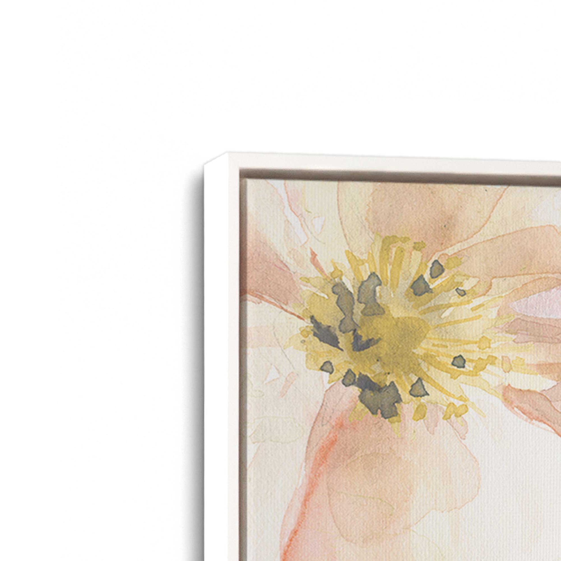 [Color:Opaque White], Picture of art in a White frame at an angle