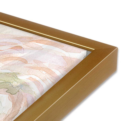 [Color:Polished Gold], Picture of art in a Polished Gold frame at an angle