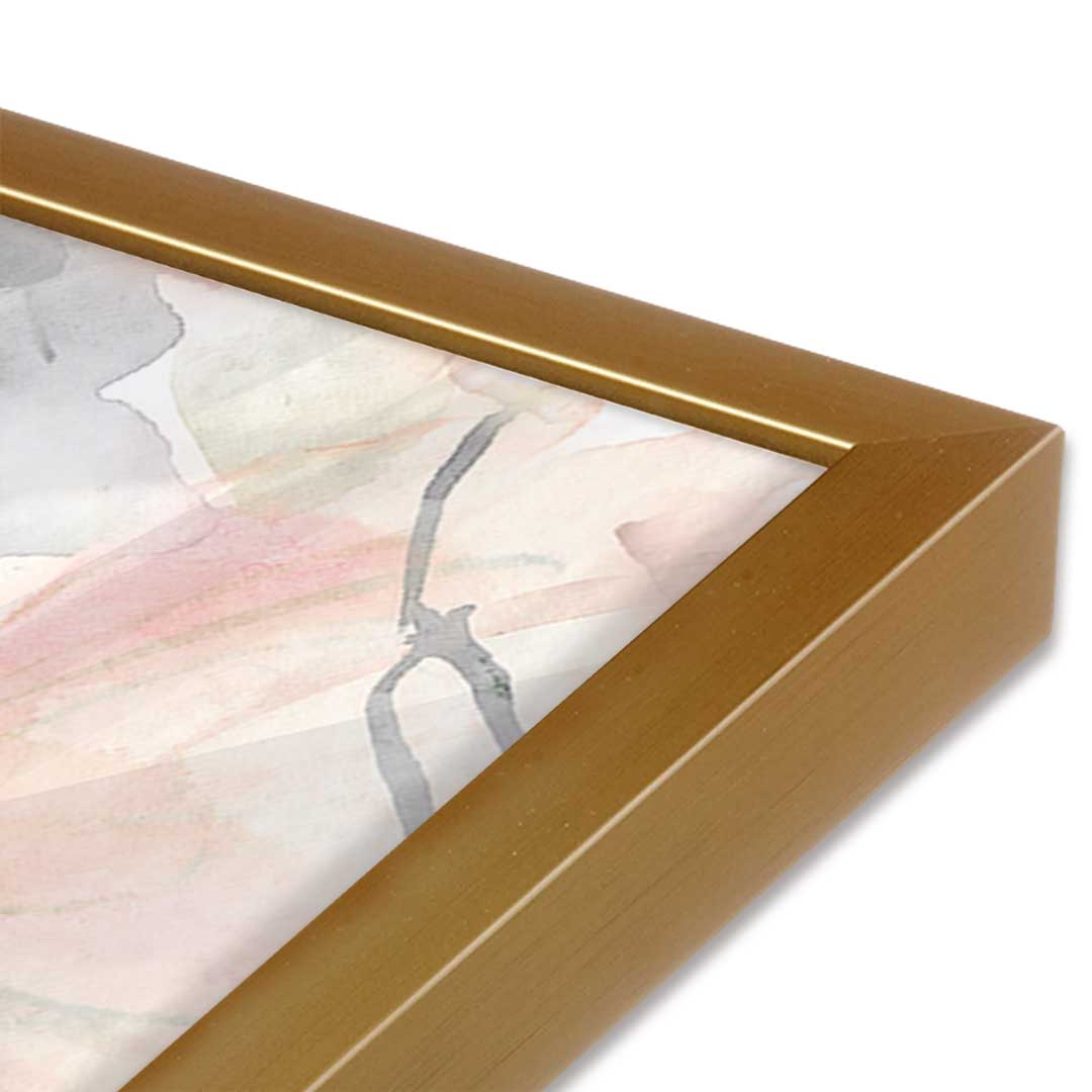 [Color:Polished Gold], Picture of art in a Polished Gold frame at an angle